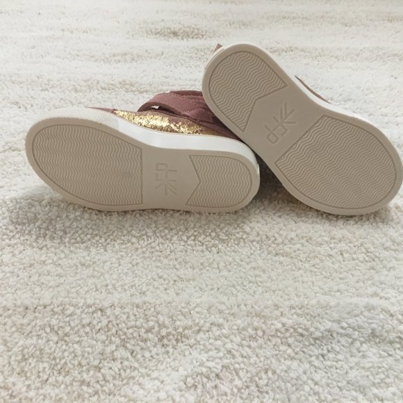 Freshly Picked pink and gold Brooklyn high top sneaker - Picture 3 of 4